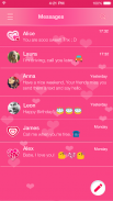 Sweet Pink Emoji keyboard Skin screenshot 5