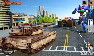 US Police Monster Truck Transform Robot War Games screenshot 10