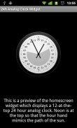 24h Analog Clock Widget screenshot 1