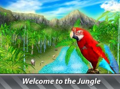 Jungle Parrot Simulator - try wild bird survival! screenshot 4