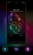 Neon light headphone theme for REDMI screenshot 3