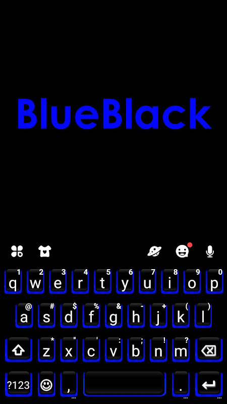 black theme keyboard