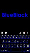 Blue Black Tema de teclado screenshot 3