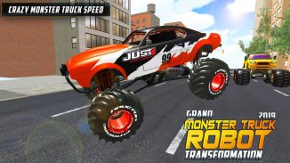 Real Robot Transform Monster Truck Fight screenshot 2