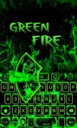 Green Fire GO Keyboard Theme screenshot 2