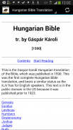 Hungarian Bible Translation screenshot 0