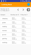 Looking Back : Time Tracker : Time Saver screenshot 0