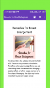 Remedies for Breast Enlargement screenshot 1