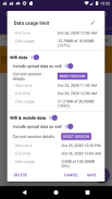 1DM Mobile data usage limit plugin screenshot 2