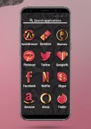 Apolo Pink Snake - Theme, Icon pack, Wallpaper screenshot 2