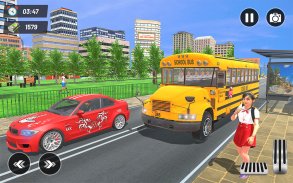 School Bus Driving Games 3D screenshot 1