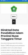 Direktori Data Pendidikan Islam Kemenag NTT screenshot 0