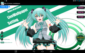 Miku 2D Anime LiveWallpaper screenshot 9