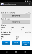 Idade Calculadora screenshot 1