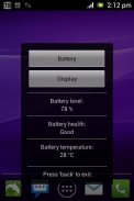 Semplice Battery Widget Red screenshot 1