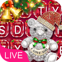 3D Merry Christmas Keyboard Icon