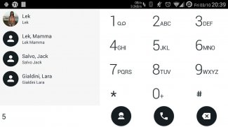 Dialer theme Droid L BWhite screenshot 6