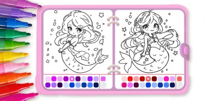 Mermaid Coloring:Mermaid games