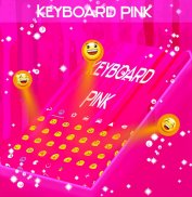 Pink Keyboard GO Theme screenshot 2
