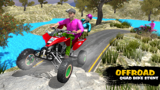 Real Quad bike Stunt 3D Simulation Game screenshot 4