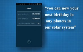 Calculate your age in the other planets screenshot 7