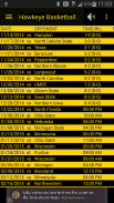 Hawkeye Basketball Schedule screenshot 0