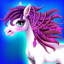 Rainbow Pony Hair Salon Icon