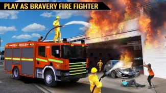 Real City Heroes Fire Fighter Games 2018 🚒 screenshot 2