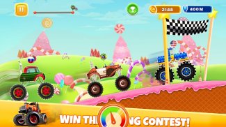 बच्चे दानव ट्रक कठिन रेसिंग गेम screenshot 12
