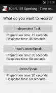 TOEFL iBT Speaking - Recorder screenshot 0