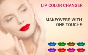 Lip Color Changer - lip makeup screenshot 1