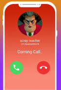 fake call Video From Scary Teacher Simulator Prank screenshot 1