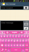 Pink Glitter Keyboard screenshot 1