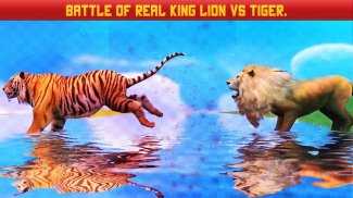 Lion Vs Tiger Wild Animal Simulator Game screenshot 4