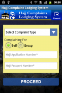 Hajj Complaints Lodging System screenshot 2