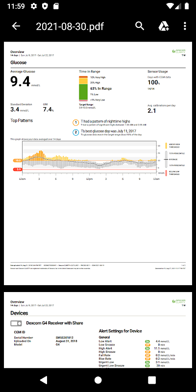 dexcom clarity for android