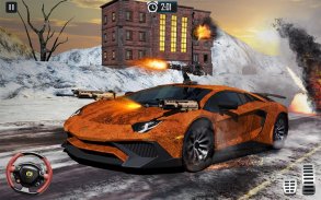Furioso Carreras de coches muerte de nieve combate screenshot 12