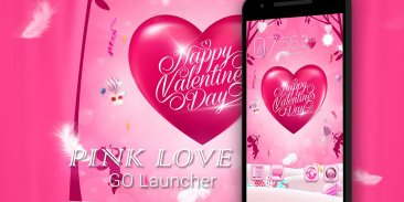 Pink Love 3D Go Launcher Theme screenshot 4