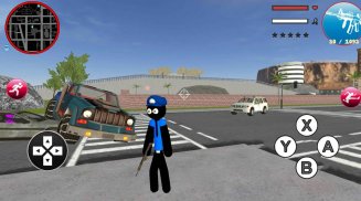 Grand Police Stickman Rope Hero Vegas Gangstar screenshot 0