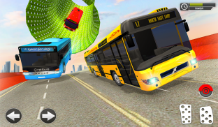 Jalan mega bus stunts Mustahil bus permainan sopir screenshot 9