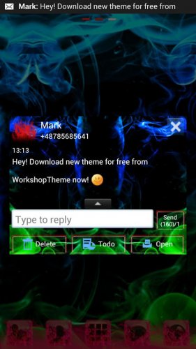 Go Sms Pro Theme Humo Verde 3 2 Descargar Apk Android Aptoide