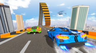 Mega Ramp Car Racing Stunt: Impossible Sky Tracks screenshot 2