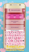 Sweet Love Keyboard Theme screenshot 1