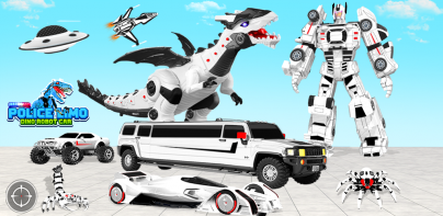 Limo Car Dino Robot Car Game