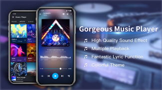 Music Player - Tema colorido e equalizador screenshot 0