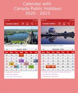 Canada Calendar 2020 screenshot 0