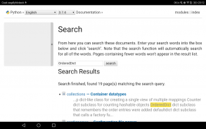 Python 3.7.4 Offline Docs - Android version screenshot 3