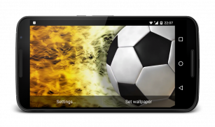 Soccer Ball Live HD Wallpaper screenshot 3