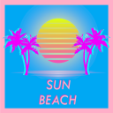 Sun Beach Icon