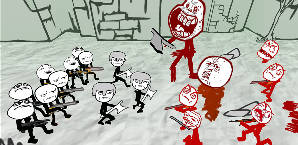 Versão antiga de Stickman Meme Battle Simulator